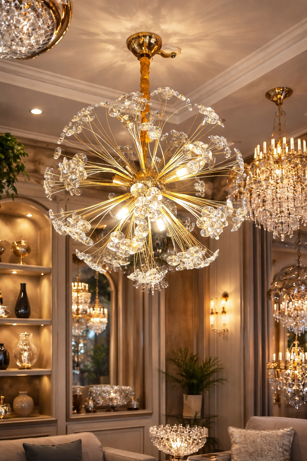 Flower crystal chandelier 